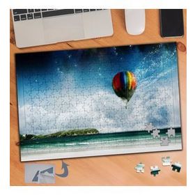 454 Deniz Üstünde Uçan Balon 240 Parça Puzzle Yapboz Tablo