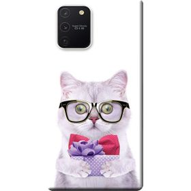 456 Samsung Galaxy S10 Lite SM-G770F Sevimli Kedi Baskılı Silikon Kılıf