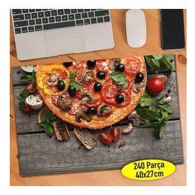 456554 Zeytin ve Mantarlı Lezzetli Pizza 240 Parça Puzzle Yapboz