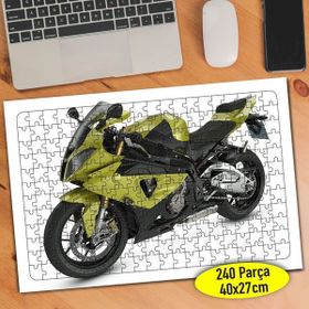 45703006 Sarı Lüks Motorsiklet 240 Parça Puzzle Yapboz