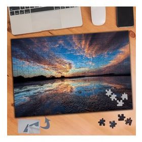 459 Göle Yansıyan Gökyüzü Hali 240 Parça Puzzle Yapboz Tablo