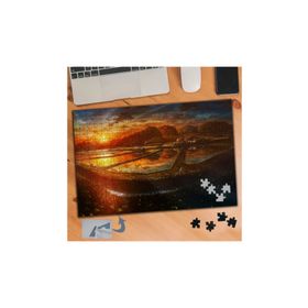 460 Kasabadaki Köprüler Gün Batımı 240 Parça Puzzle Yapboz Tablo