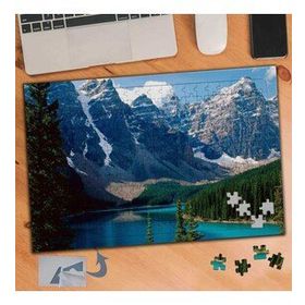 461 Karlı Dağlar Arasında Göl Doğa 240 Parça Puzzle Yapboz Tablo