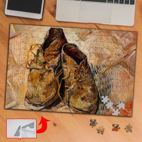 461003 Evler Ve Figür Van Gogh 240 Parça Puzzle Yapboz Tablo