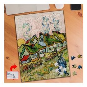 461003 Evler Ve Figür Van Gogh 240 Parça Puzzle Yapboz Tablo