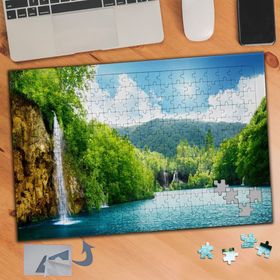462 Huzurlu Manzara Şelale Doğa 240 Parça Puzzle Yapboz Tablo