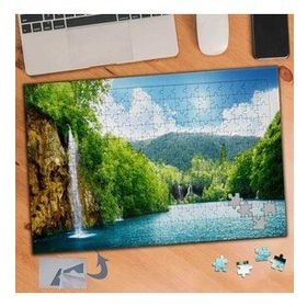 462 Huzurlu Manzara Şelale Doğa 240 Parça Puzzle Yapboz Tablo
