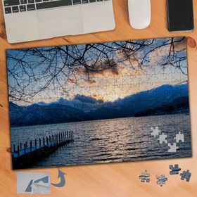 463 Kuru Dallar Deniz İskele 240 Parça Puzzle Yapboz Tablo