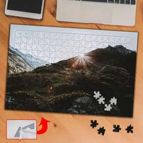 463078 Dağın Ardındaki Güneş 240 Parça Puzzle Yapboz Tablo
