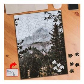 463084 Sisli Gökyüzü Altında Orman 240 Parça Puzzle Yapboz Tablo