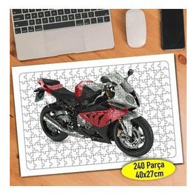 46325833 Kırmızı Lüks Motorsiklet 240 Parça Puzzle Yapboz