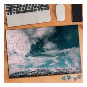 4637 Bulutlu Gökyüzü Dağlar 240 Parça Puzzle Yapboz