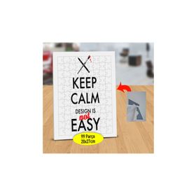 465 Keep Calm And Design Yazılı 99 Parça Puzzle Yapboz Tablo