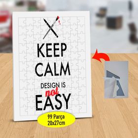 465 Keep Calm And Design Yazılı 99 Parça Puzzle Yapboz Tablo
