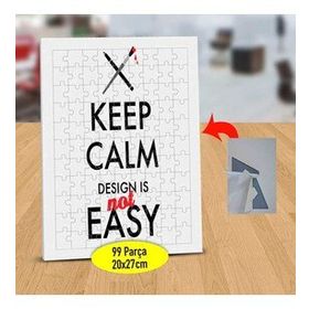465 Keep Calm And Design Yazılı 99 Parça Puzzle Yapboz Tablo
