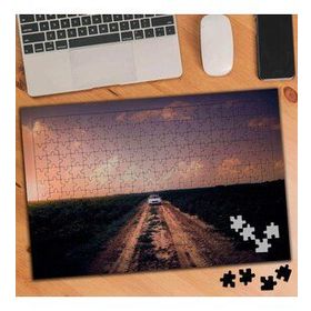 4654 Tarla Arasında Topraklı Yol 240 Parça Puzzle Yapboz