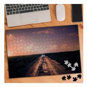 4654 Tarla Arasında Topraklı Yol 240 Parça Puzzle Yapboz