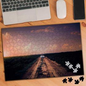 4654 Tarla Arasında Topraklı Yol 240 Parça Puzzle Yapboz