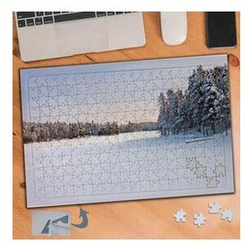 467 Karlı Arazi Ağaçlar Doğa 240 Parça Puzzle Yapboz Tablo
