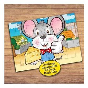 46704 Peyniri Seven Fare Çocuklara Özel Puzzle Yapboz Tablo