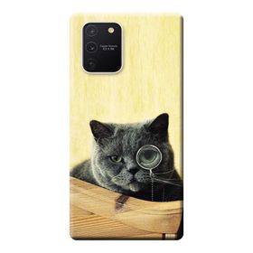 470 Samsung Galaxy S10 Lite SM-G770F Kedi Resim Baskılı Silikon Kılıf