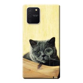 470 Samsung Galaxy S10 Lite SM-G770F Kedi Resim Baskılı Silikon Kılıf