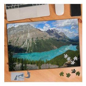 472 Dağlar Berrak Göl Manzara 240 Parça Puzzle Yapboz Tablo
