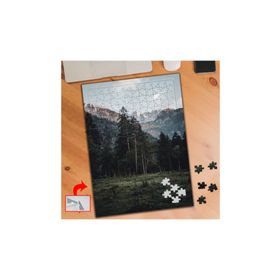 473349 Çam Ağaçları Doğa Manzara 240 Parça Puzzle Yapboz Tablo