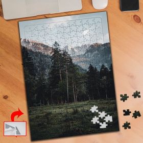 473349 Çam Ağaçları Doğa Manzara 240 Parça Puzzle Yapboz Tablo