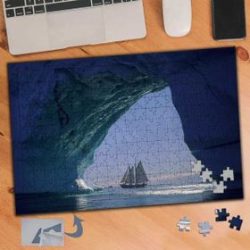 478 Buzul Mağara Okyanus Gemi 240 Parça Puzzle Yapboz Tablo