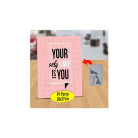 47842874 Your Only Limit Yazılı 99 Parça Puzzle Yapboz Tablo