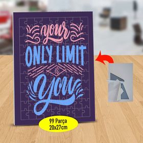 47843080 Your Only Limit You Yazılı 99 Parça Puzzle Yapboz Tablo
