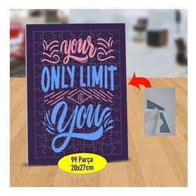 47843080 Your Only Limit You Yazılı 99 Parça Puzzle Yapboz Tablo