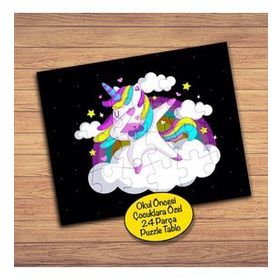 47856332 Bulutta Dabbicorn 24 Parça Çocuklara Özel Yapboz Tablo