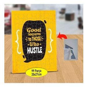 47861413 Good Things Happen Yazılı 99 Parça Puzzle Yapboz Tablo