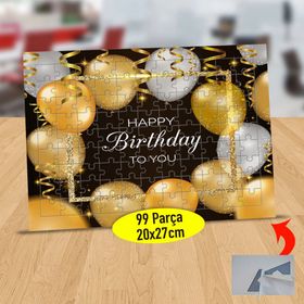 47892538 Doğum Günü Kutlama Yazısı 99 Parça Puzzle Yapboz Tablo