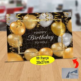 47892538 Doğum Günü Kutlama Yazısı 99 Parça Puzzle Yapboz Tablo