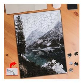 488336 Karlı Dağlar Ve Ağaçlar 240 Parça Puzzle Yapboz Tablo