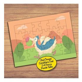 48PZ Ormandaki Sevimli Kuş Çocuklara Özel Puzzle Yapboz Tablo