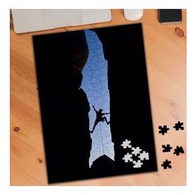 49166135 Gün Batımında Dağ Tırmanışı 240 Parça Puzzle Yapboz