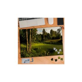 494 Yeşil Göl Orman Yolu Doğa 240 Parça Puzzle Yapboz Tablo