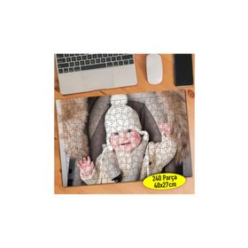 49447551 Gülümseyen Neşeli Mutlu Bebek 240 Parça Puzzle Yapboz