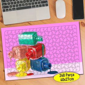 494995 Rengarenk Ojeler Kuaför Merkezi 240 Parça Puzzle Yapboz