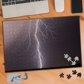 495 Şimşek Gökyüzü Karabulut 240 Parça Puzzle Yapboz Tablo