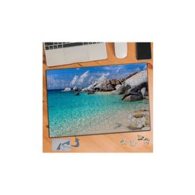 497 Berrak Deniz Kayalık Tatil 240 Parça Puzzle Yapboz Tablo