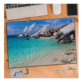 497 Berrak Deniz Kayalık Tatil 240 Parça Puzzle Yapboz Tablo
