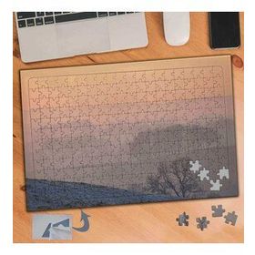 499 Sisli Gökyüzü Kuru Ağaçlar 240 Parça Puzzle Yapboz Tablo