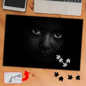 4A98F Karanlıkta Kalan Çocuk 240 Parça Puzzle Yapboz Tablo