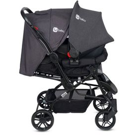 4Baby Olympus Siyah Çift Yönlü Antrasit Bebek Arabası