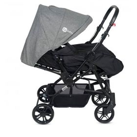 4Baby Olympus Siyah Çift Yönlü Gri Bebek Arabası